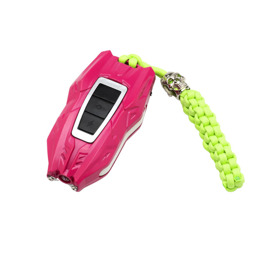 Mini Stun Gun with LED Flashlight (Pink)
